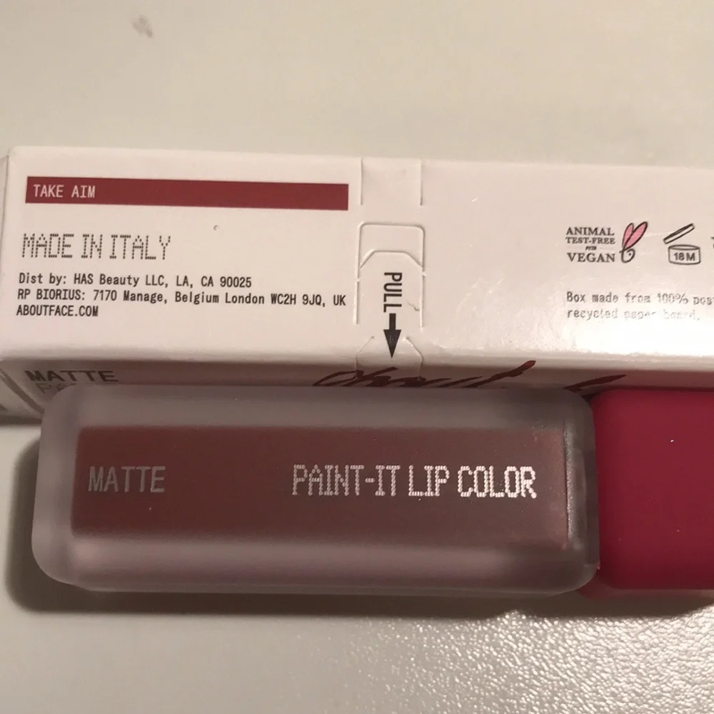 ABOUT FACE Paint It Liquid Lipstick in Take Aim brand new